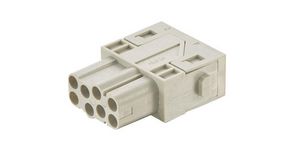 Connector, Push-In, Socket, 16A, Positions - 8