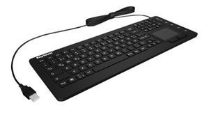 Keyboard, US English, QWERTY, USB, Cable
