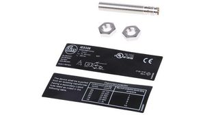 ifm electronic Inductive Barrel-Style Proximity Sensor, M8 x 1, 2 mm Detection, PNP Output, 10 ... 36 V dc, IP67