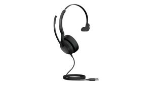 Headset, UC, Evolve 2-50, Mono, On-Ear, 20kHz, Bluetooth / USB, Black
