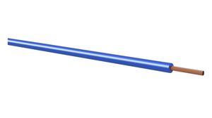 Gevlochten draden PVC 0.14mm² Blank koper Blauw LiFY 100m