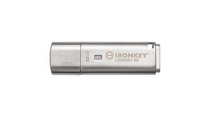 USB Stick, IronKey Locker+ 50, 32GB, USB 3.0, Silver