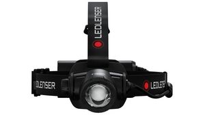 Headlamp, LED, Rechargeable, 1000lm, 170m, IP67, Black