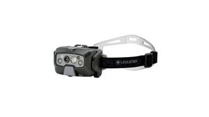 Headlamp, LED, Rechargeable, 1600lm, 210m, IP68, Black / White