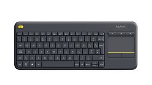 Keyboard with Touchpad, K400+, HU Hungary, QWERTZ, USB, Wireless