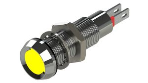 LED-indikator Gul 8.1mm 2VDC 20mA