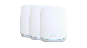 Orbi AX5400 WiFi 6 Tri-band-system, pack med 3, 5.4Gbps, 802.11a/b/g/n/ac/ax