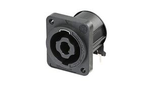 Speaker Connector, Black, Plug, 25A, Poles - 4
