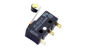 Micro Switch SS, 5A, 1CO, 0.49N, Hinge Roller Lever