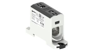 Insulated Universal Connector, Screw, 1 Poles, 1kV, 245A, 6 ... 95mm², Black / Grey