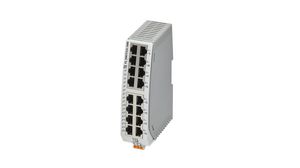 Ethernet Switch, RJ45 Ports 16, 100Mbps, Unmanaged
