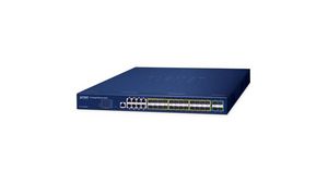 Ethernet-Switch, RJ45-Anschlüsse 8, Glasfaseranschlüsse 28SFP / SFP+, 10Gbps, Layer 3 Managed