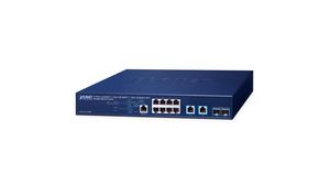 Ethernet-switch, RJ45-portar 10, Fiberportar 2SFP+, 10Gbps, Layer 3 Managed