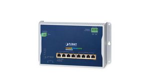 PoE Switch, Layer 3 Managed, 10Gbps, 480W, RJ45 Ports 8, PoE Ports 8