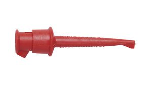 Minigrabber Test Clip, Pack of 10 Pieces, Red, 60VDC, 5A