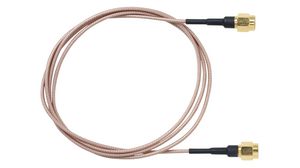RF Cable Assembly, SMA Male Straight - SMA Male Straight, 1.5m, Brass