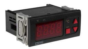 Temperaturregulator, 1DO, Panelmontering, NTC, PÅ/AV, 230V