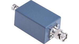 Stecker-Adapter-Box, BNC-Stecker - BNC-Buchse 1kV 93mm Blau