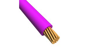 Stranded Wire PVC 1mm² Copper Violet 100m