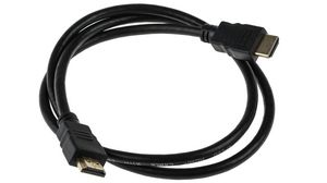 Video Cable, HDMI Plug - HDMI Plug, 3840 x 2160, 1m