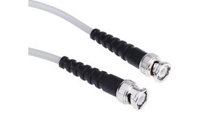 Konfekcionált RF-kábel, BNC Tüske Egyenes - BNC Tüske Egyenes, 1m, Szürke