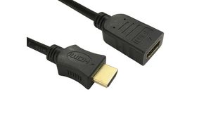 Videokabels, HDMI-stekker - HDMI-aansluiting, 3840 x 2160, 1m