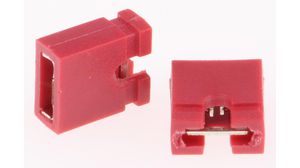 Short-Circuit Jumper, Open, Red, 1A, Pack of 10 pieces