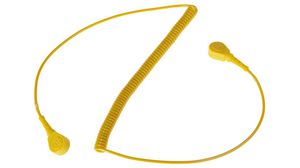 Câble spiralé ESD, 2MOhm, Goujon 10 mm, 1.8m