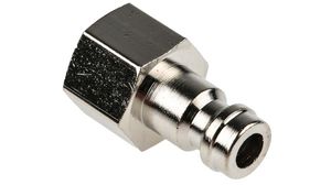 Quick Coupling Socket, Nickel-Plated Brass, 35bar, 100°C, G1/8" Pack of 5 pieces