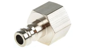 Quick Coupling Socket, Nickel-Plated Brass, 35bar, 100°C, G1/4" Pack of 5 pieces
