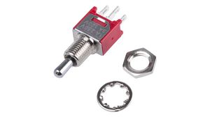 Miniature Toggle Switch ON-OFF-ON 5 A / 2 A 1CO Soldering Lugs