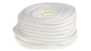 Câble d'isolation thermique en fibre de verre ignifugée, 12mm x 30m, Blanc