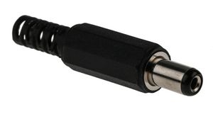 DC Power Connector, Plug, Straight, 2.1x5.5x44mm, Pack of 10 pieces