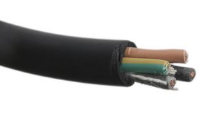 Mains Cable 4x 4mm² Copper Unshielded 750V 50m Black