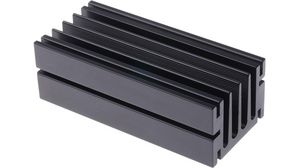 Hűtőborda Fekete galvanizált 4.5K/W 100x46x33mm