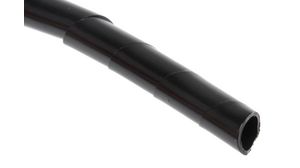 Cable Spiral Wrap Tubing, 30mm, Polypropylene, 3m, Black