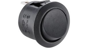 Rocker Switch, 10 A, 250V, ON-OFF, Black