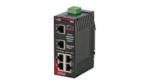 Ethernet-kytkin, RJ45-portit 6, 100Mbps, Hallinta