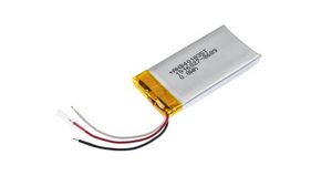 ICP Rechargeable Battery Pack, Li-Po, 3.7V, 215mAh, Wire Lead
