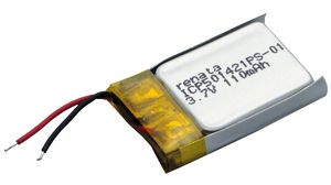 ICP Rechargeable Battery Pack, Li-Po, 3.7V, 115mAh