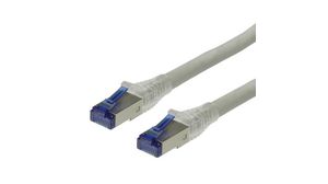 Kabel połączeniowy, Wtyczka RJ45 - Wtyczka RJ45, Cat 6a, S/FTP, 30m, Szary