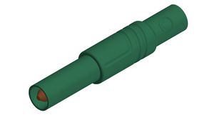 Safety plug, Green, Nickel-Plated, 1kV, 24A
