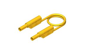 Safety Test Lead Shrouded Polyamide 32A Nickel-Plated Brass 500mm Yellow
