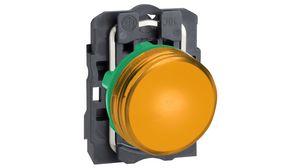Leuchtmelder orange Komplettgerät, Kunststoff, Ø22mm, 24VAC/DC, IP69(K)