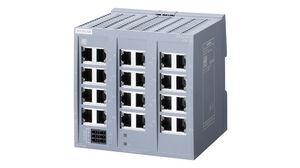 Ethernet-switch, RJ45-porter 24, 100Mbps, Uadministrert