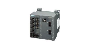 Industrial Ethernet Switch, RJ45 Ports 8, Fibre Ports 2SC, 1Gbps, Managed