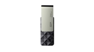 USB Stick, Blaze B30, 256GB, USB 3.1, Black / Silver
