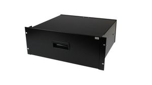 Storage Drawer for 19" Racks and Cabinets, 481mm, Black