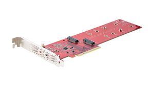 Dobbelt M.2 PCIe SSD-adapterkort