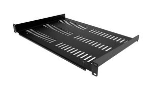 Vented Cantilever Tray, Steel, 305mm, Black